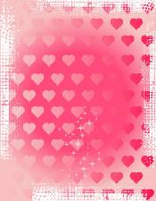 Романтический фон с звездочками и сердечками