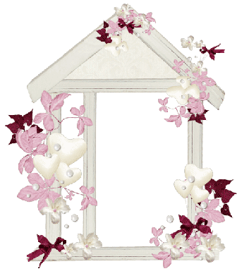 Белая свадебная рамочка